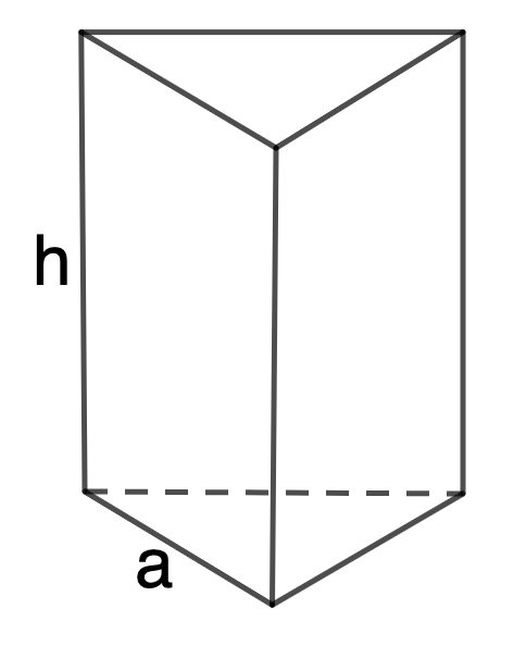Высота треугольной призмы формула